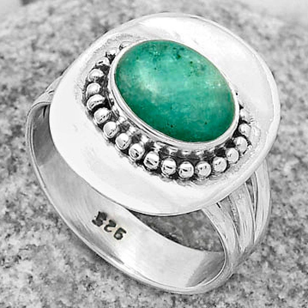 Natural Paraiba Amazonite Ring size-8.5 R-1458 SDR172448
