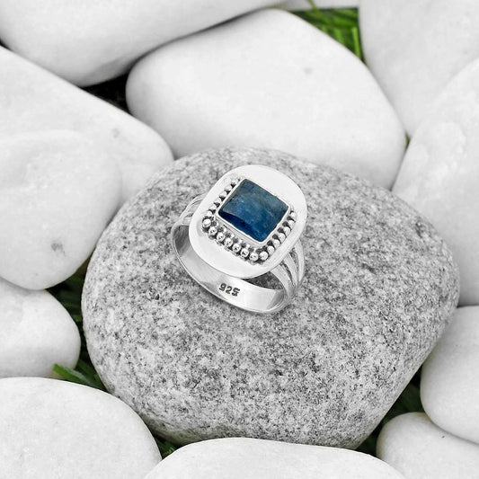 Natural Blue Kyanite - Brazil Ring size-8 R-1458 SDR172449