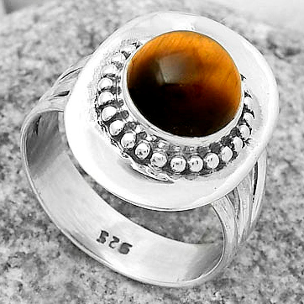 Natural Tiger Eye - Africa Ring size-7.5 R-1458 SDR172457