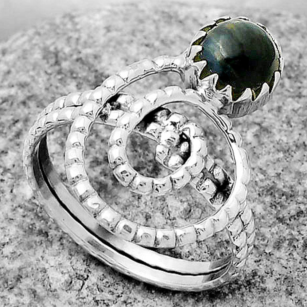 Spiral Natural Pietersite Namibia Ring size-9 R-1456 SDR172601