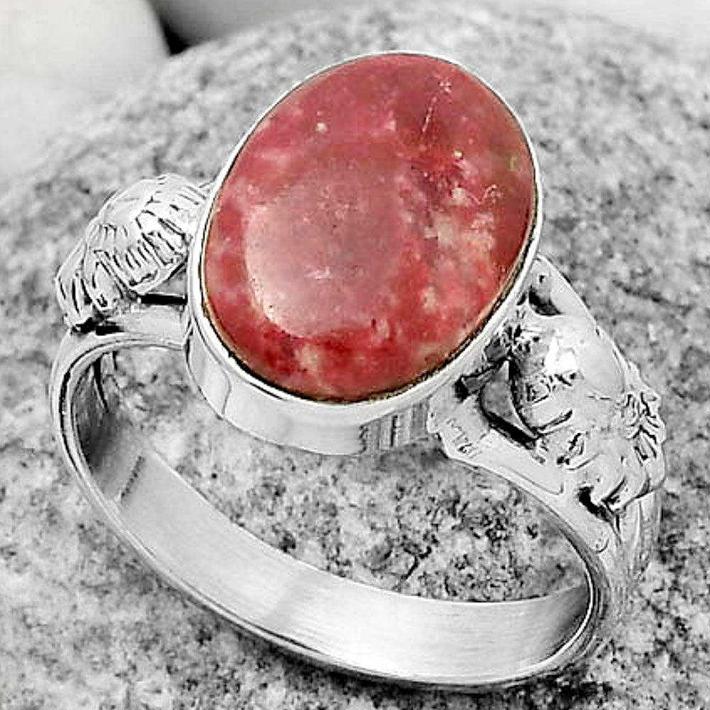 Natural Pink Thulite - Norway Ring size-9 R-1261 SDR172623