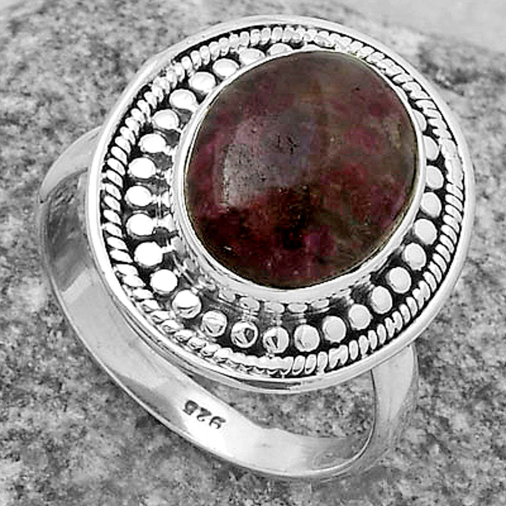 Natural Tourmaline Quartz Ring size-7 R-1469 SDR174090