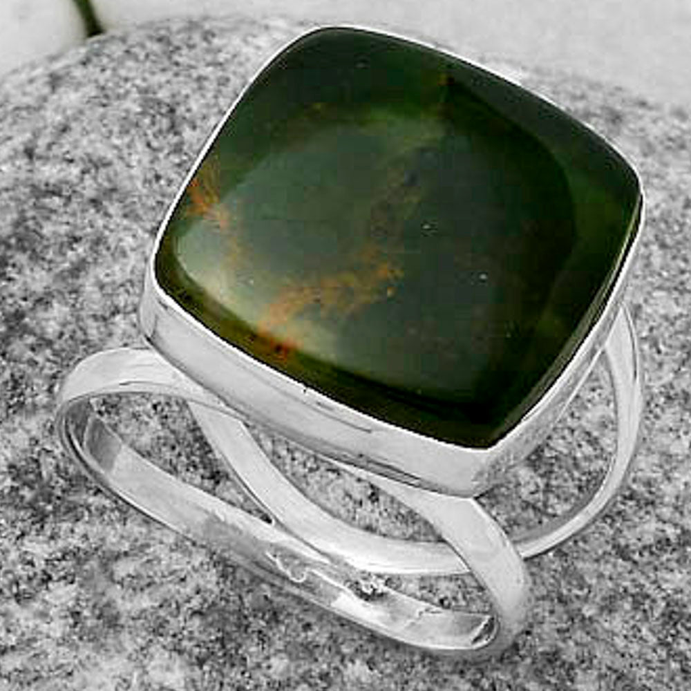 Natural Chrome Chalcedony Ring size-7 R-1002 SDR174412