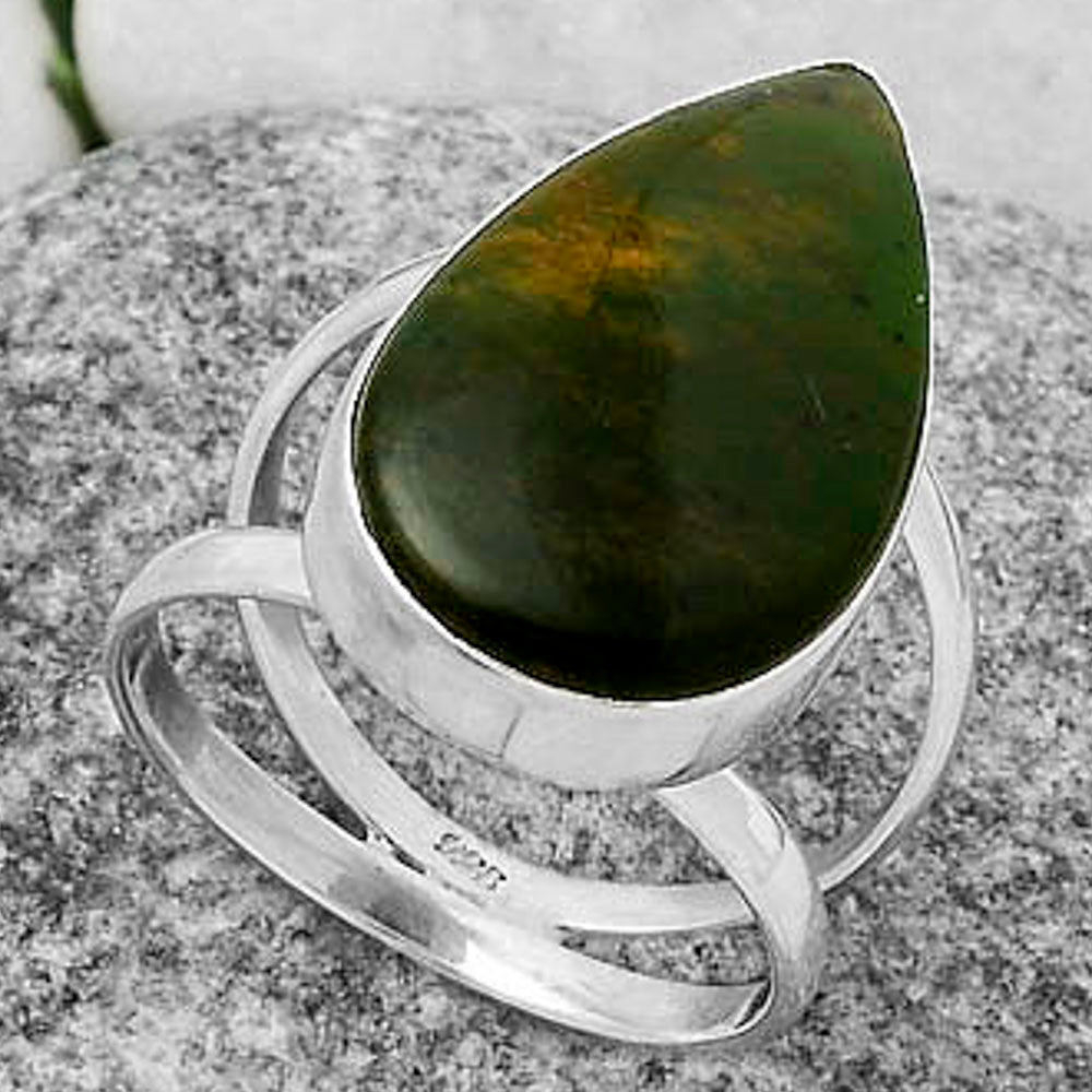 Natural Chrome Chalcedony Ring size-7 R-1002 SDR174435