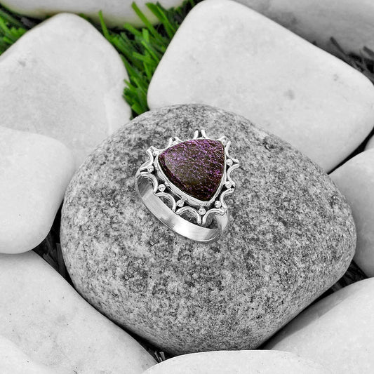 Natural Purpurite - South Africa Ring size-7.5 R-1189 SDR174696