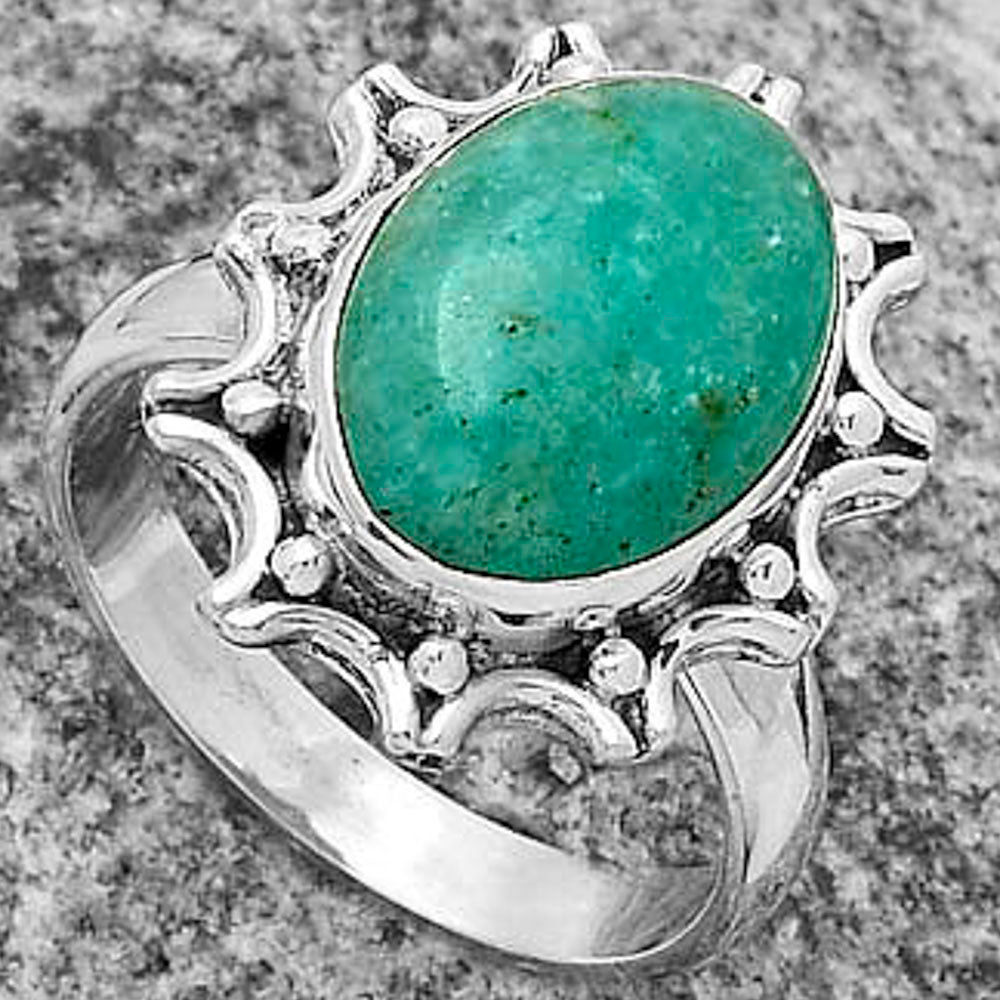 Natural Paraiba Amazonite Ring size-7 R-1189 SDR174709