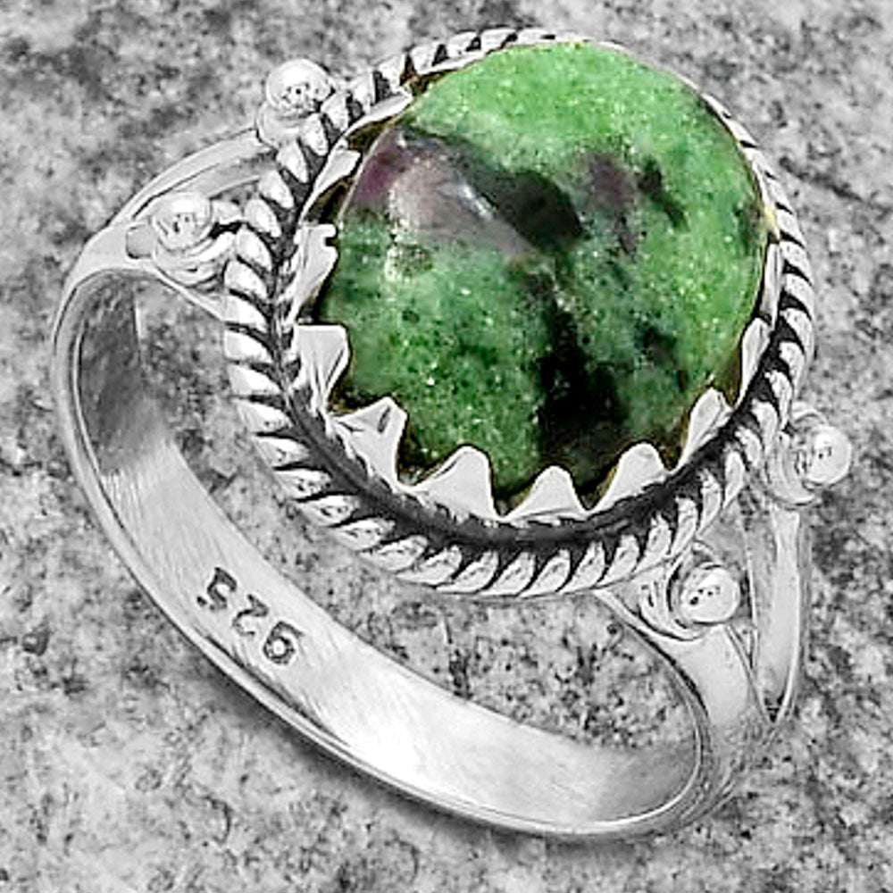 Natural Ruby-Zoisite - Africa Ring size-7.5 R-1474 SDR174826