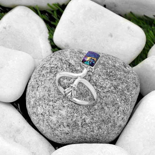 Copper Purple Turquoise - Arizona Ring size-7 R-1482 SDR175061