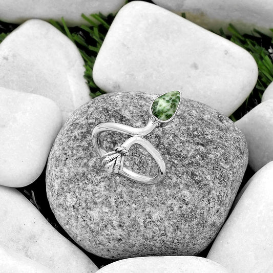 Natural Dioptase Ring size-7.5 R-1482 SDR175073