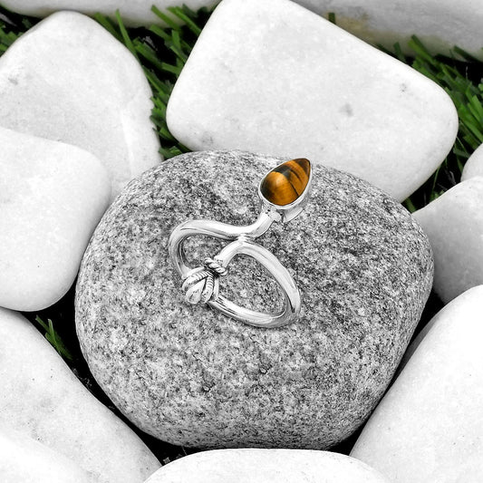 Natural Tiger Eye - Africa Ring size-7.5 R-1482 SDR175084