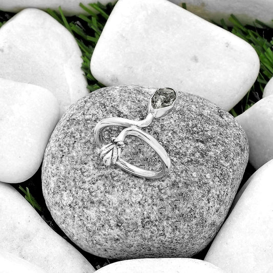 Natural Herkimer Diamond - USA Ring size-7.5 R-1482 SDR175089