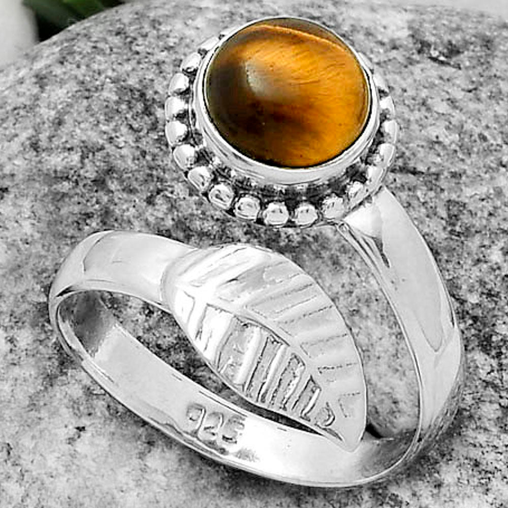 Natural Tiger Eye - Africa Ring size-7.5 R-1440 SDR175262