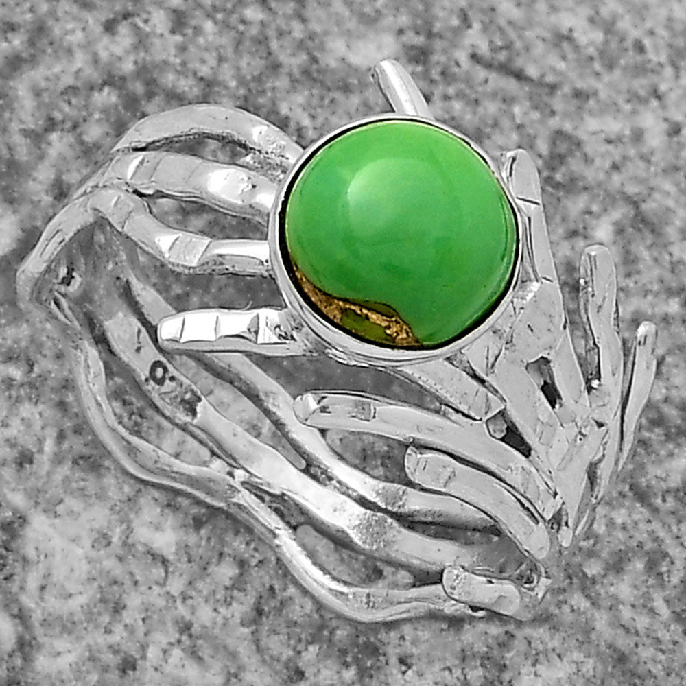 Copper Green Turquoise - Arizona Ring size-7 R-1401 SDR175419