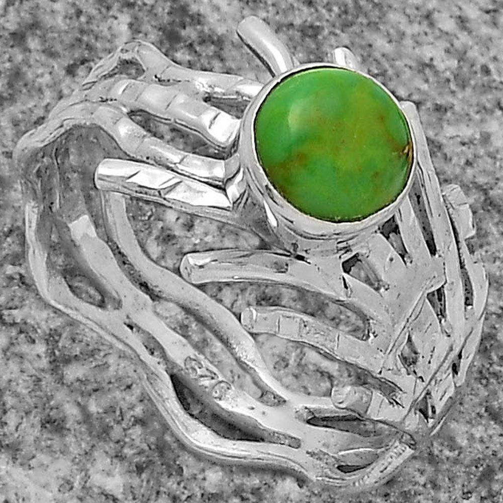 Copper Green Turquoise - Arizona Ring size-8.5 R-1401 SDR175433