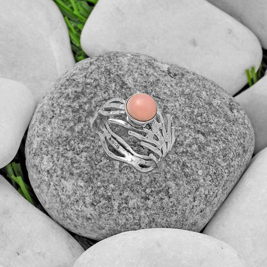 Natural Pink Opal - Australia Ring size-7 R-1401 SDR175447