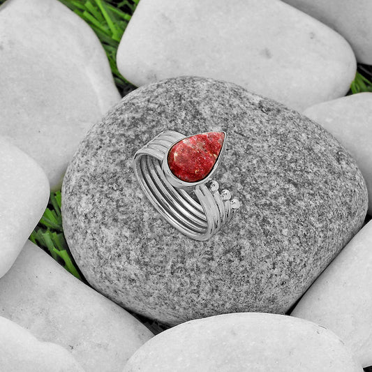 Natural Pink Thulite - Norway Ring size-7 R-1492 SDR175538