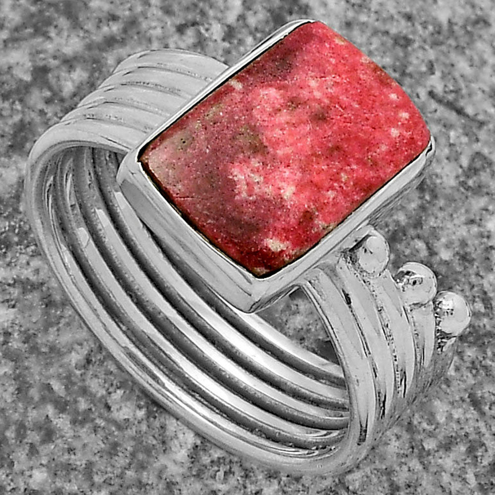 Natural Pink Thulite - Norway Ring size-7 R-1492 SDR175552