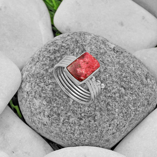 Natural Pink Thulite - Norway Ring size-7 R-1492 SDR175552