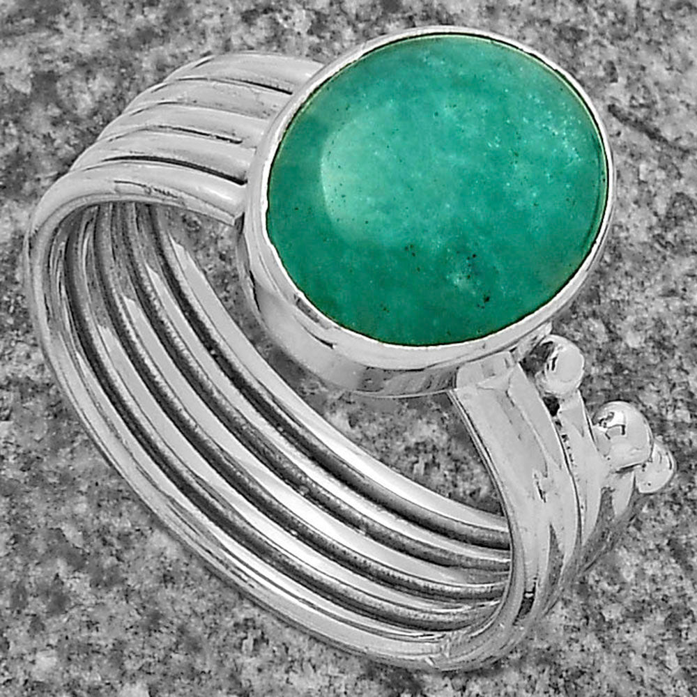Natural Paraiba Amazonite Ring size-7 R-1492 SDR175560