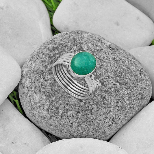 Natural Paraiba Amazonite Ring size-7 R-1492 SDR175560