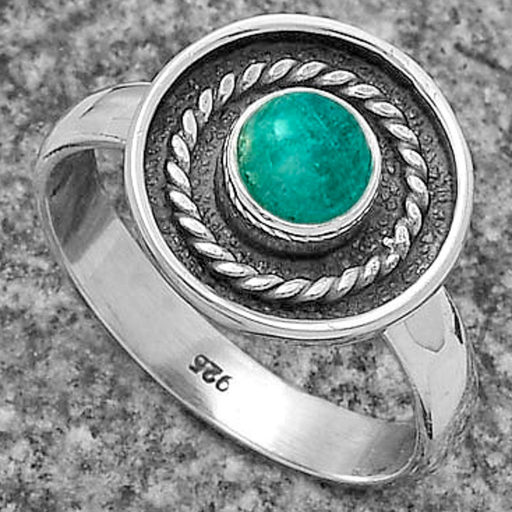 Natural Paraiba Amazonite Ring size-7 R-1439 SDR175703