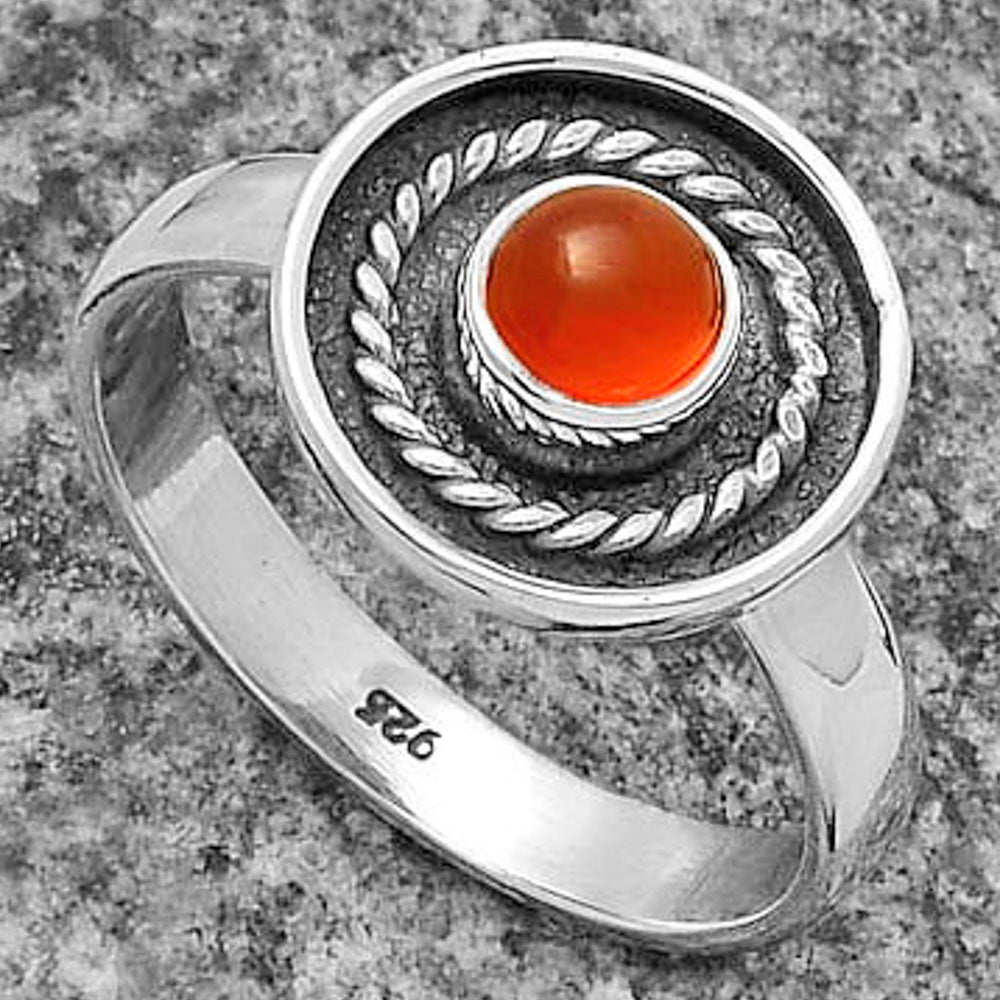 Natural Carnelian Ring size-7 R-1439 SDR175728