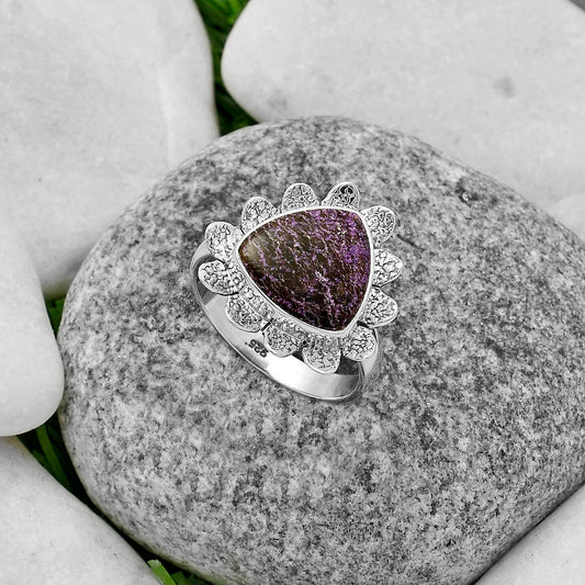 Natural Purpurite - South Africa Ring size-8 R-1241 SDR175753