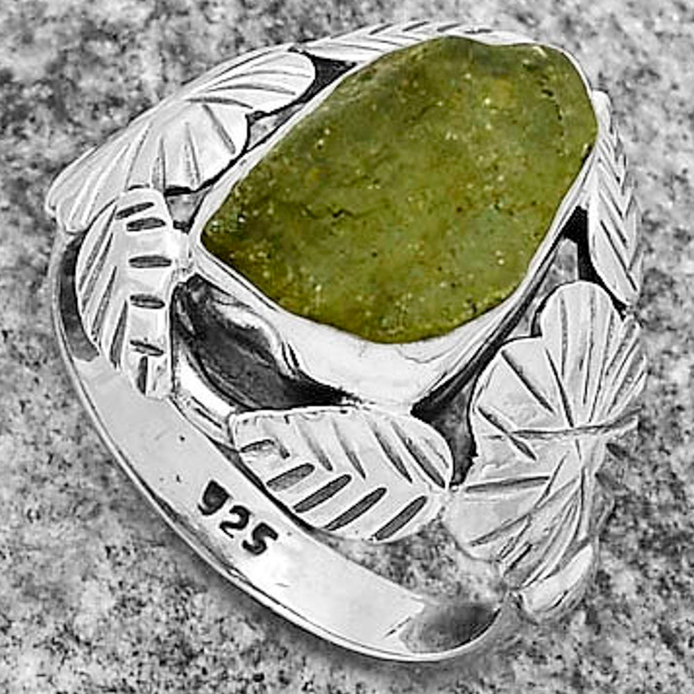 Southwest Design - Rare Kornerupine Rough Ring size-7.5 R-1352 SDR176219