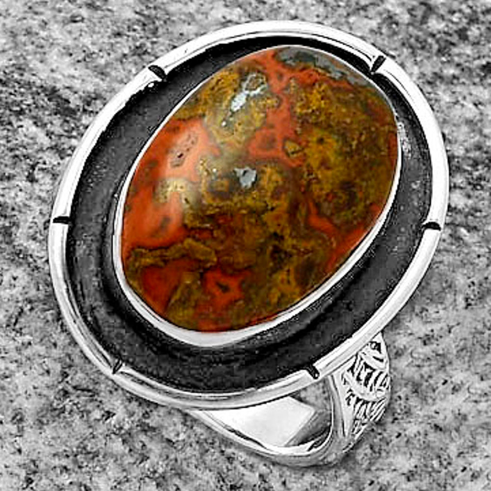 Natural Rare Cady Mountain Agate Ring size-6.5 R-1688 SDR176720