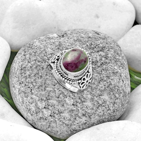 Natural Ruby-Zoisite - Africa Ring size-7 R-1541 SDR176741