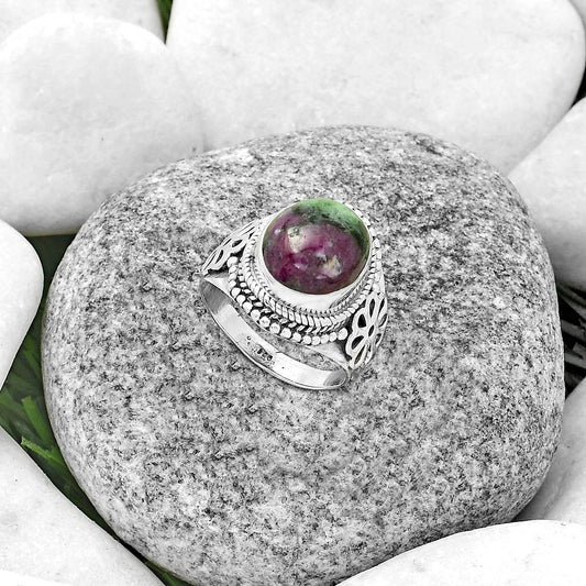 Natural Ruby-Zoisite - Africa Ring size-6 R-1541 SDR176767