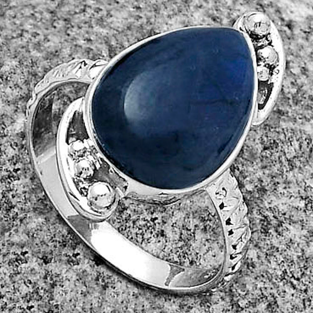 Blue Fire Labradorite - Madagascar Ring size-7 R-1160 SDR176866