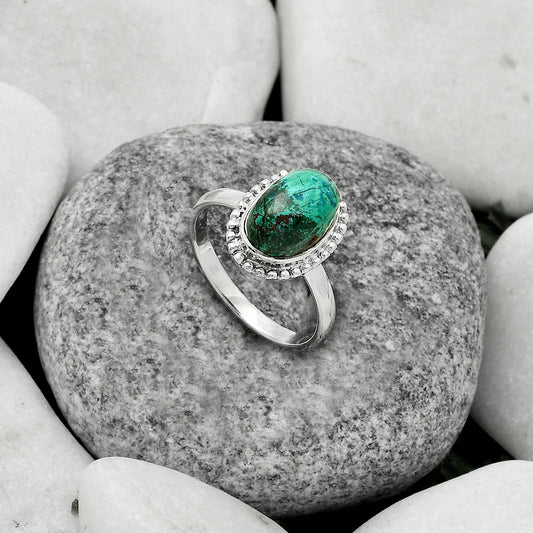 Natural Shattuckite - USA Ring size-8.5 R-1071 SDR177674