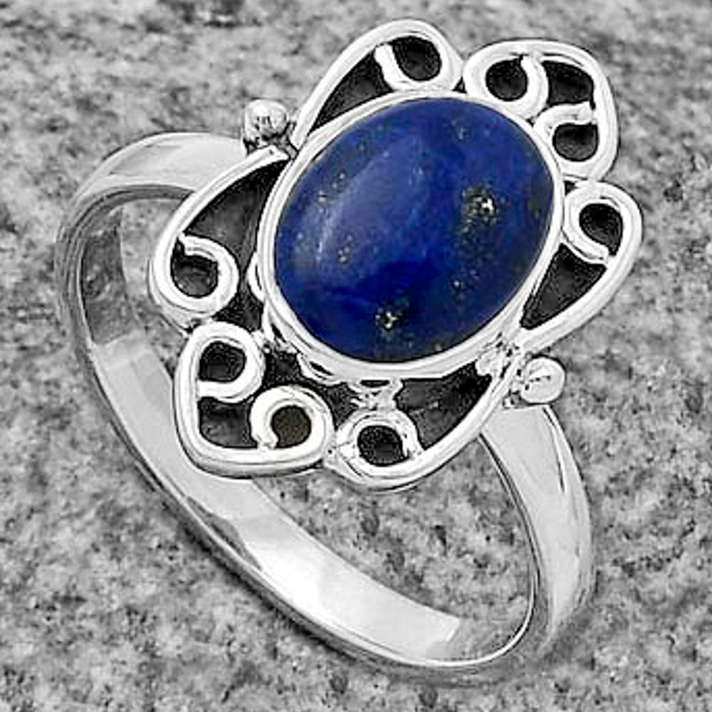Natural Lapis - Afghanistan Ring size-7.5 R-1226 SDR177917