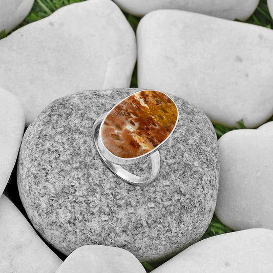 Natural Imperial Dedise Jasper Ring size-8.5 R-1001 SDR178113