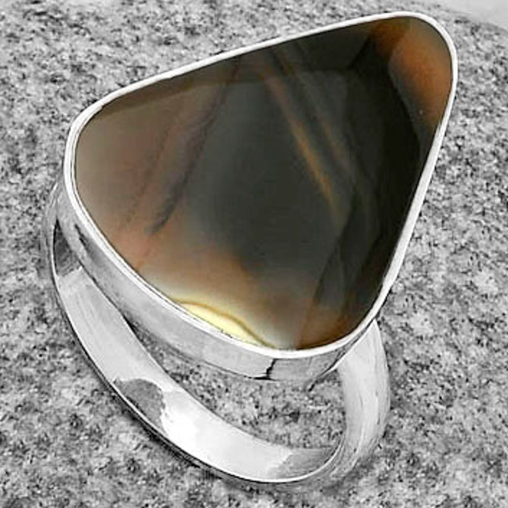 Natural Montana Agate - USA Ring size-7.5 R-1001 SDR178128