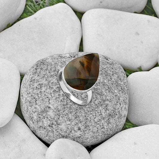 Natural Montana Agate - USA Ring size-8 R-1001 SDR178144