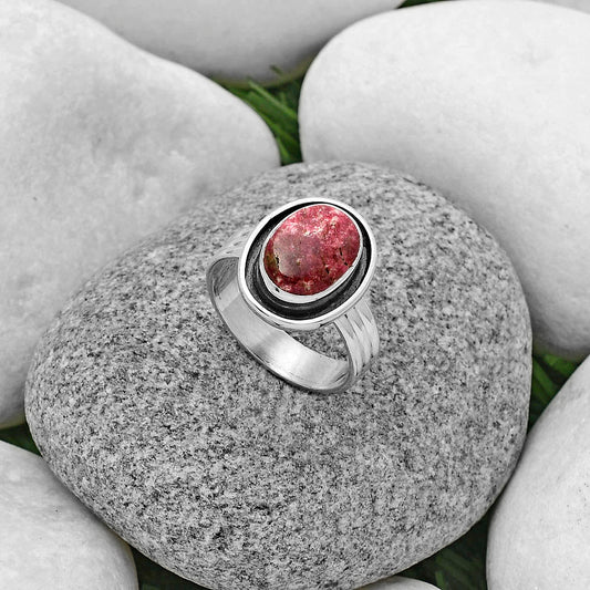 Natural Pink Thulite - Norway Ring size-7 R-1468 SDR178767