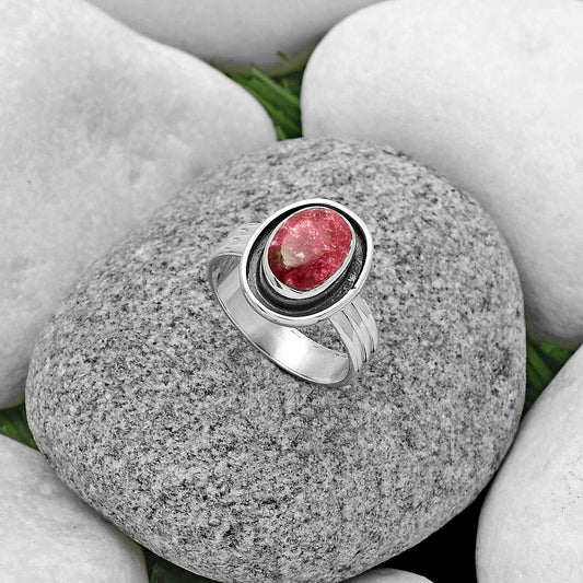 Natural Pink Thulite - Norway Ring size-7 R-1468 SDR178776