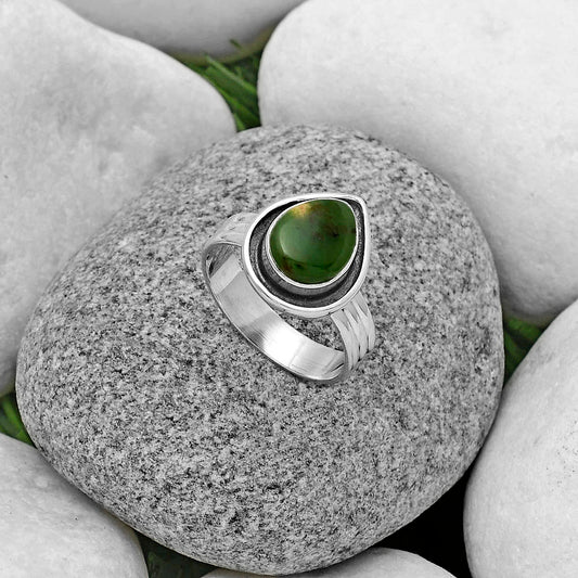 Natural Chrome Chalcedony Ring size-8 R-1468 SDR178779