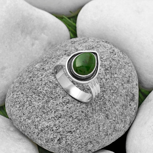 Natural Chrome Chalcedony Ring size-8 R-1468 SDR178795