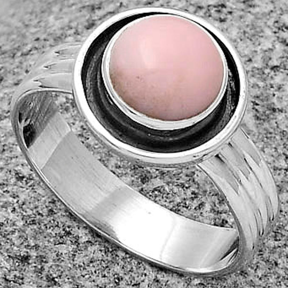 Natural Pink Opal - Australia Ring size-9 R-1468 SDR178808