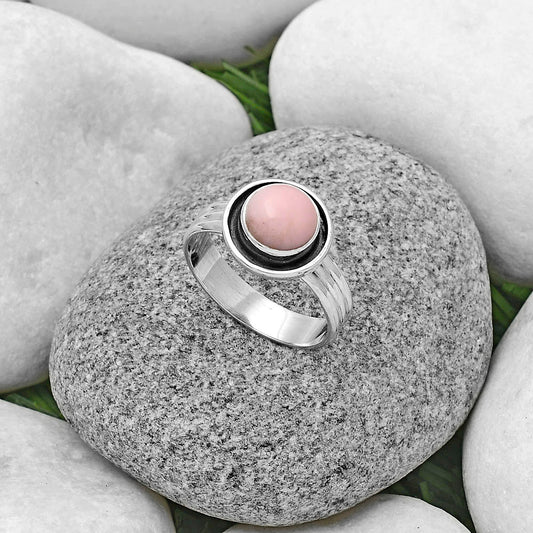 Natural Pink Opal - Australia Ring size-9 R-1468 SDR178808