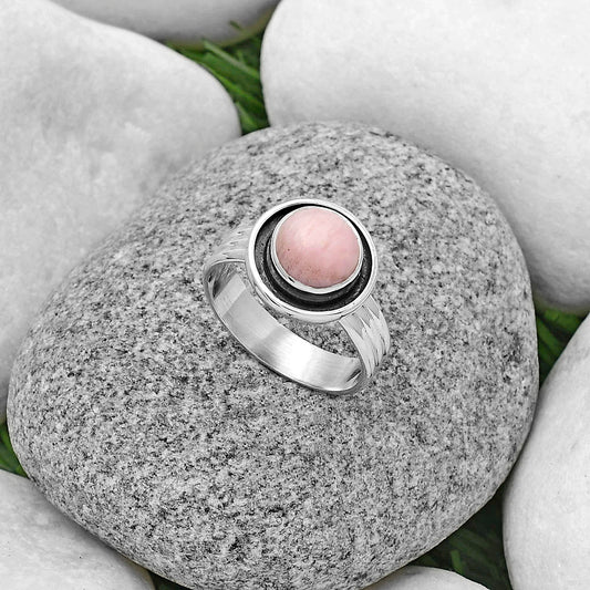 Natural Pink Opal - Australia Ring size-7 R-1468 SDR178809