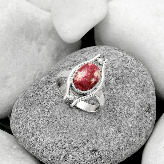 Natural Pink Thulite - Norway Ring size-7 R-1663 SDR179063