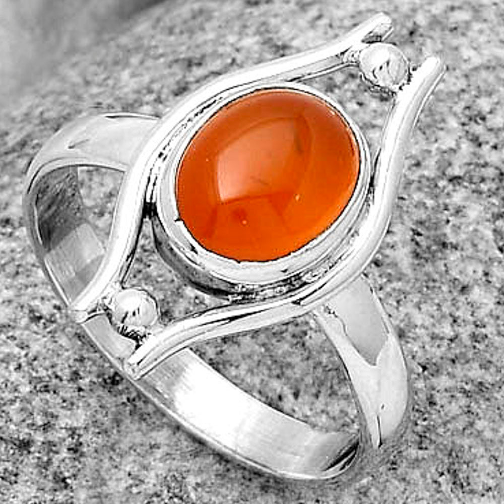 Natural Carnelian Ring size-9.5 R-1663 SDR179087