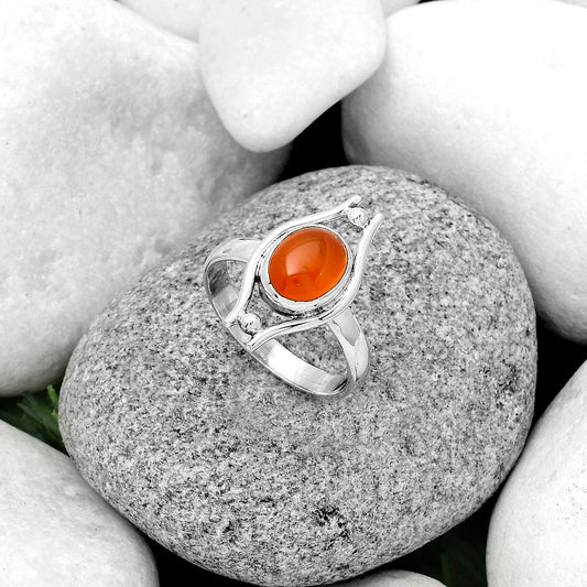 Natural Carnelian Ring size-9.5 R-1663 SDR179087