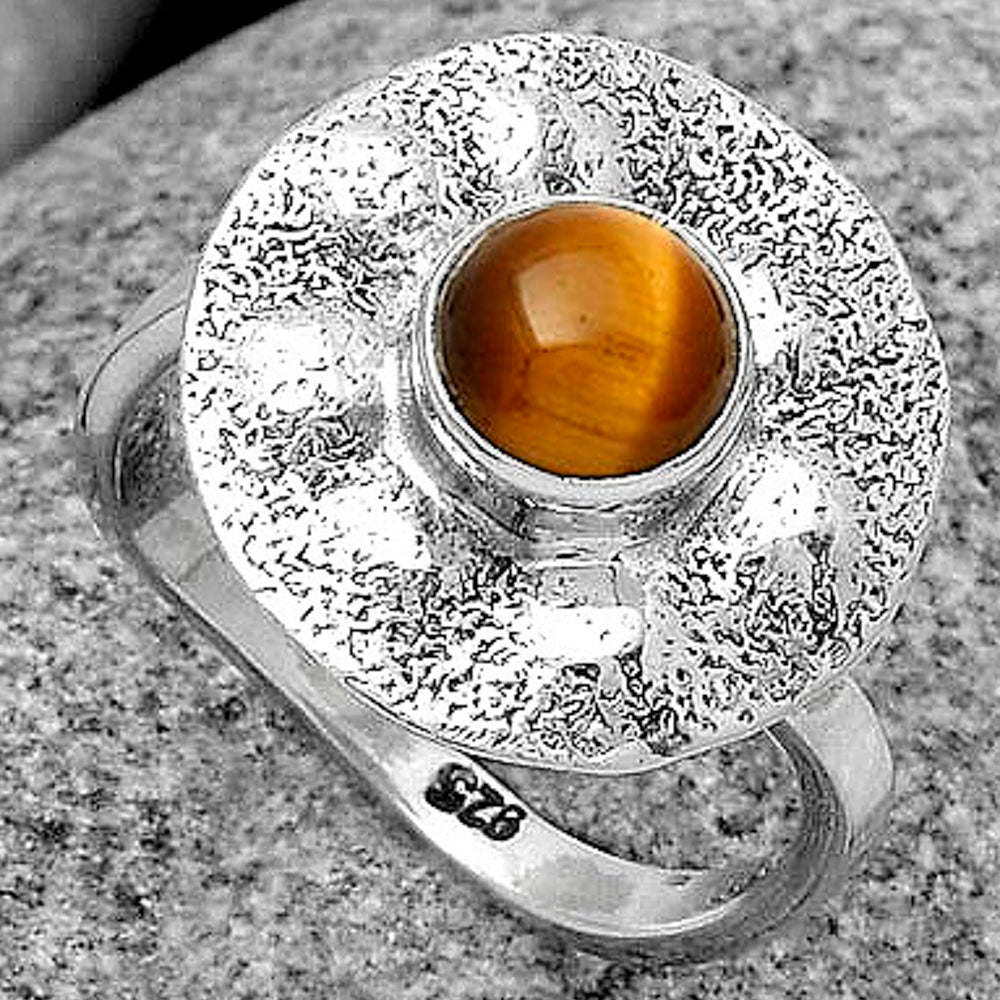 Natural Tiger Eye - Africa Ring size-8 R-1531 SDR179131