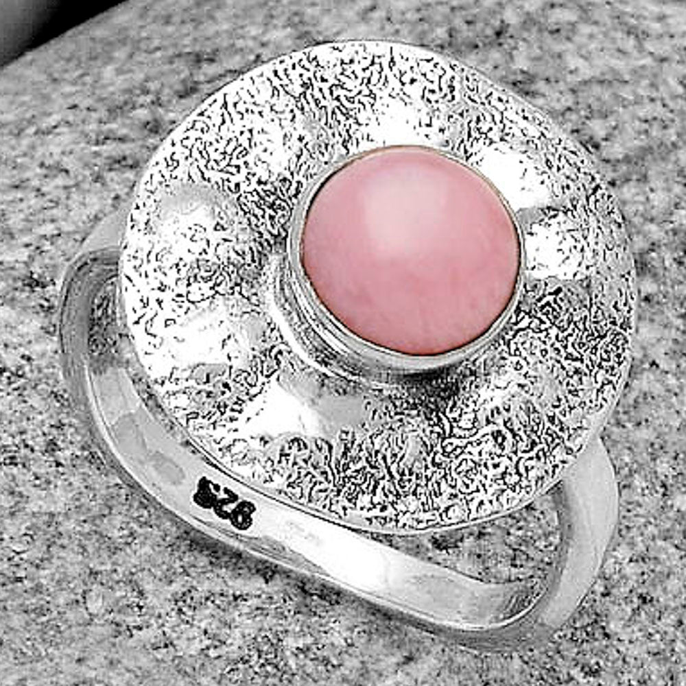 Natural Pink Opal - Australia Ring size-8 R-1531 SDR179138