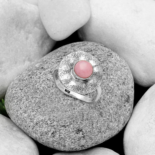 Natural Pink Opal - Australia Ring size-8 R-1531 SDR179138